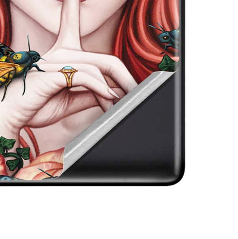 Gothic Woman and Death Moth Butterflies by Sarah Richter Google Pixel 6 Skin